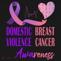 Domestic Violence And Breast Cancer Awareness Month Support Women's Hoodie thumb 2