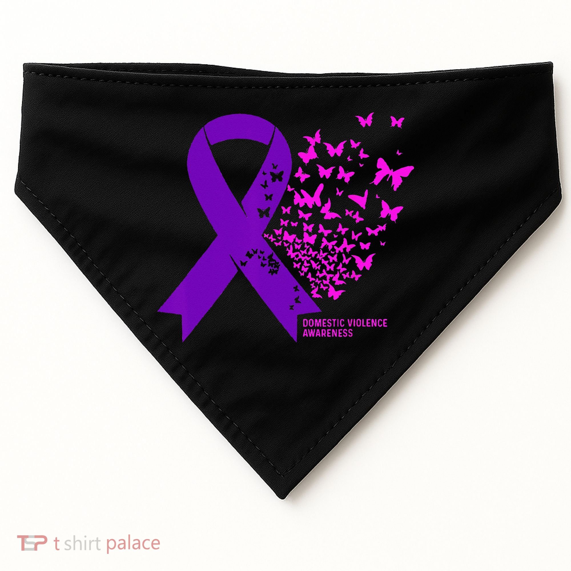 Domestic Violence Awareness End Domestic Violence USA-Made Doggie Bandana
