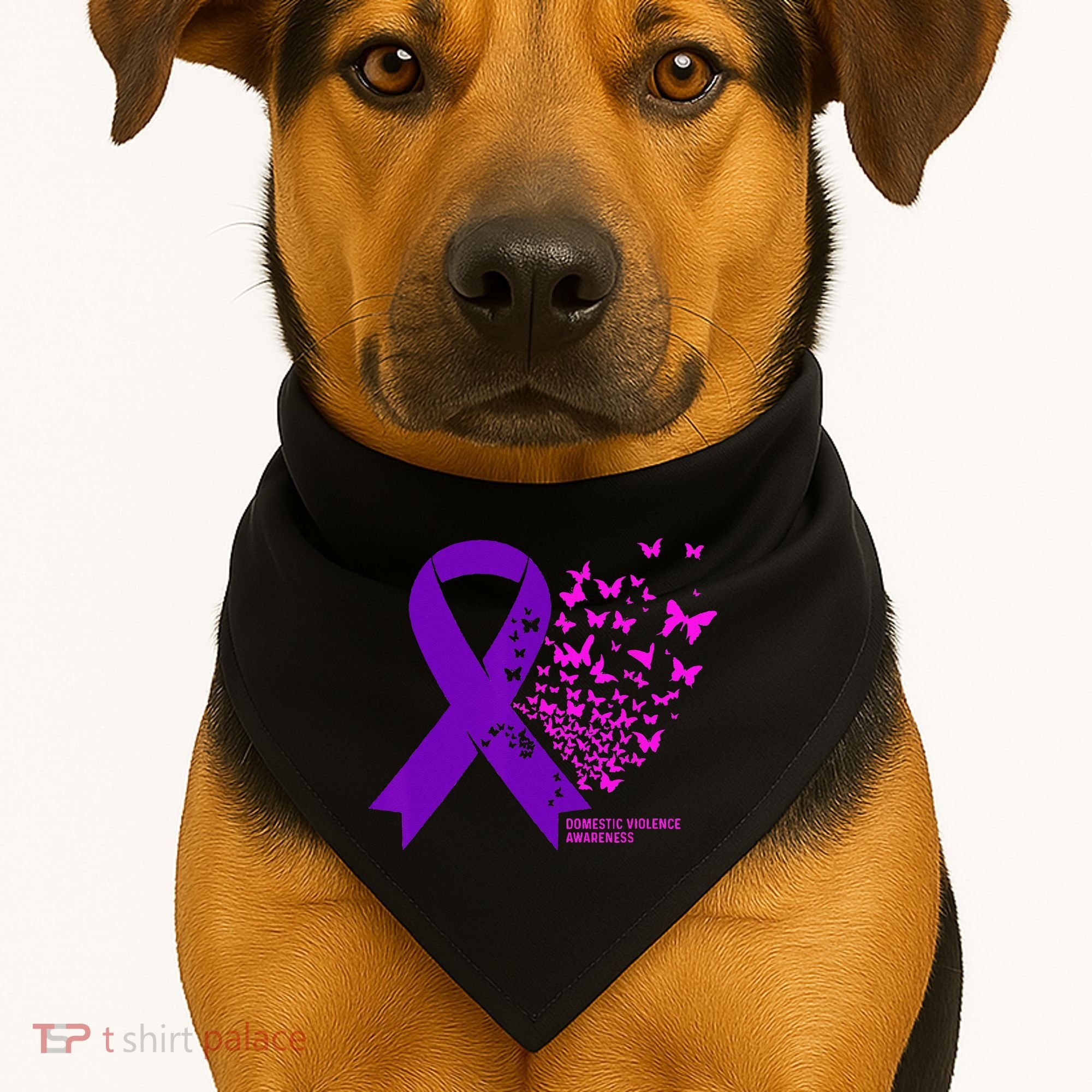 Domestic Violence Awareness End Domestic Violence USA-Made Doggie Bandana