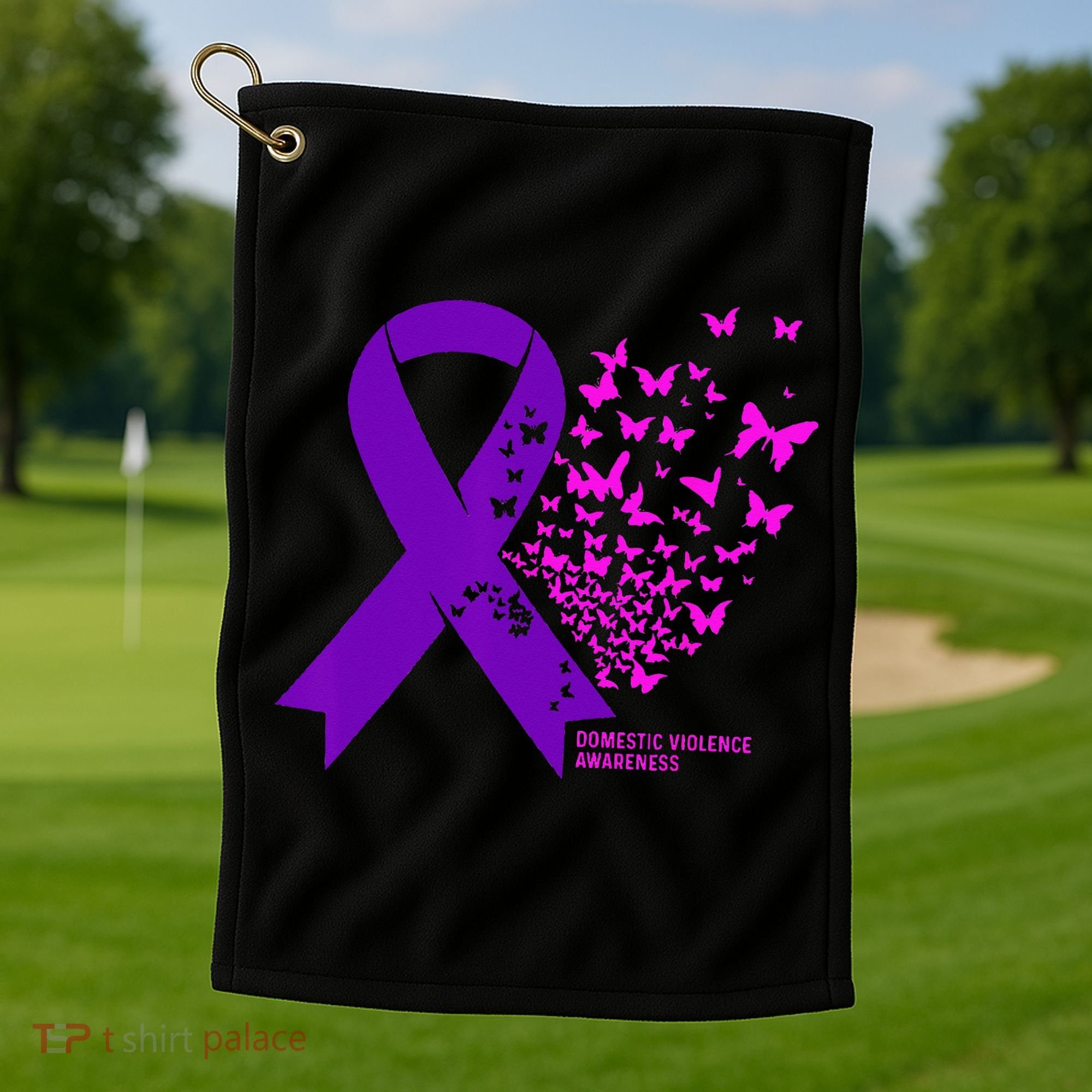 Domestic Violence Awareness End Domestic Violence Golf Towel