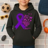 Domestic Violence Awareness End Domestic Violence Kids Hoodie thumb 2