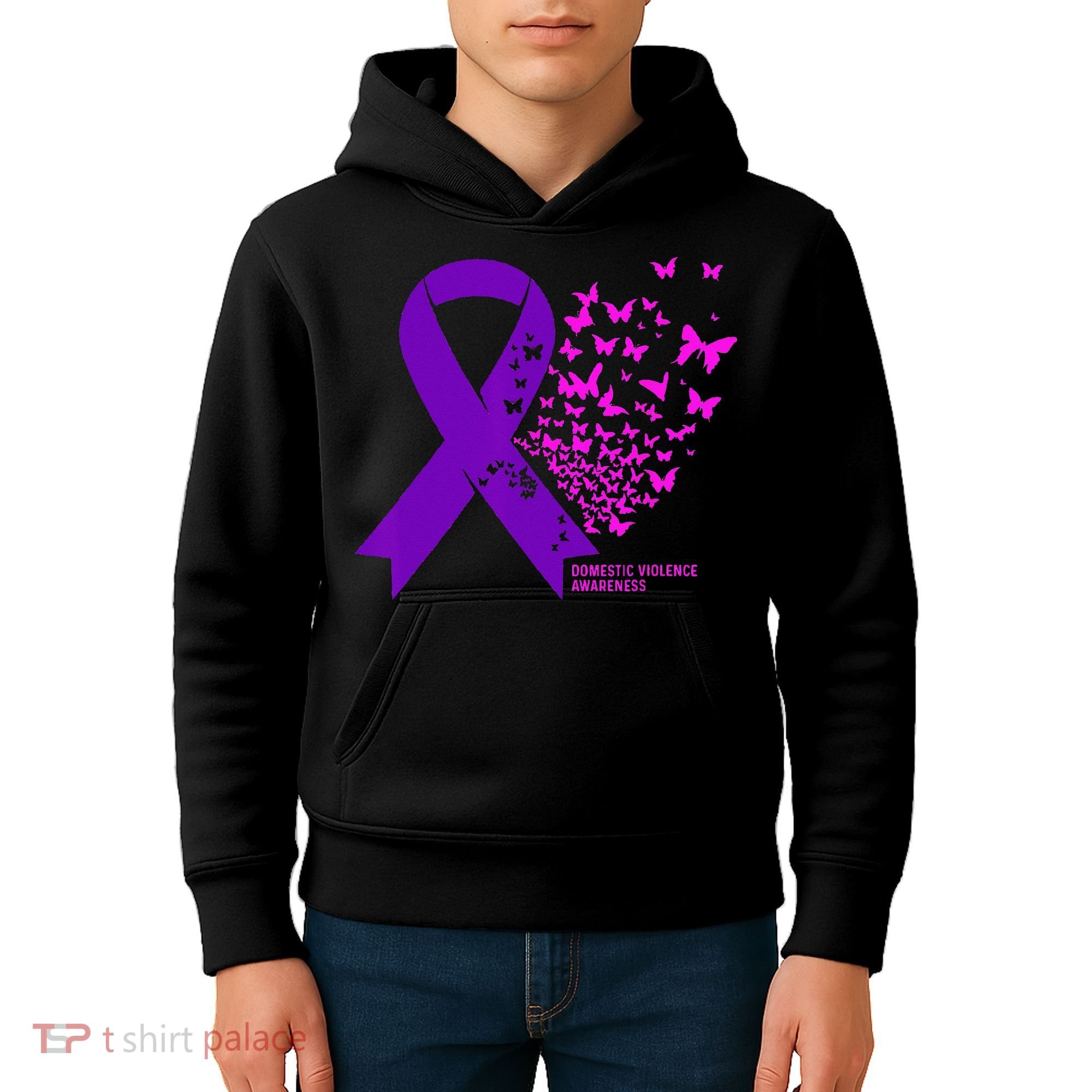 Domestic Violence Awareness End Domestic Violence Kids Hoodie