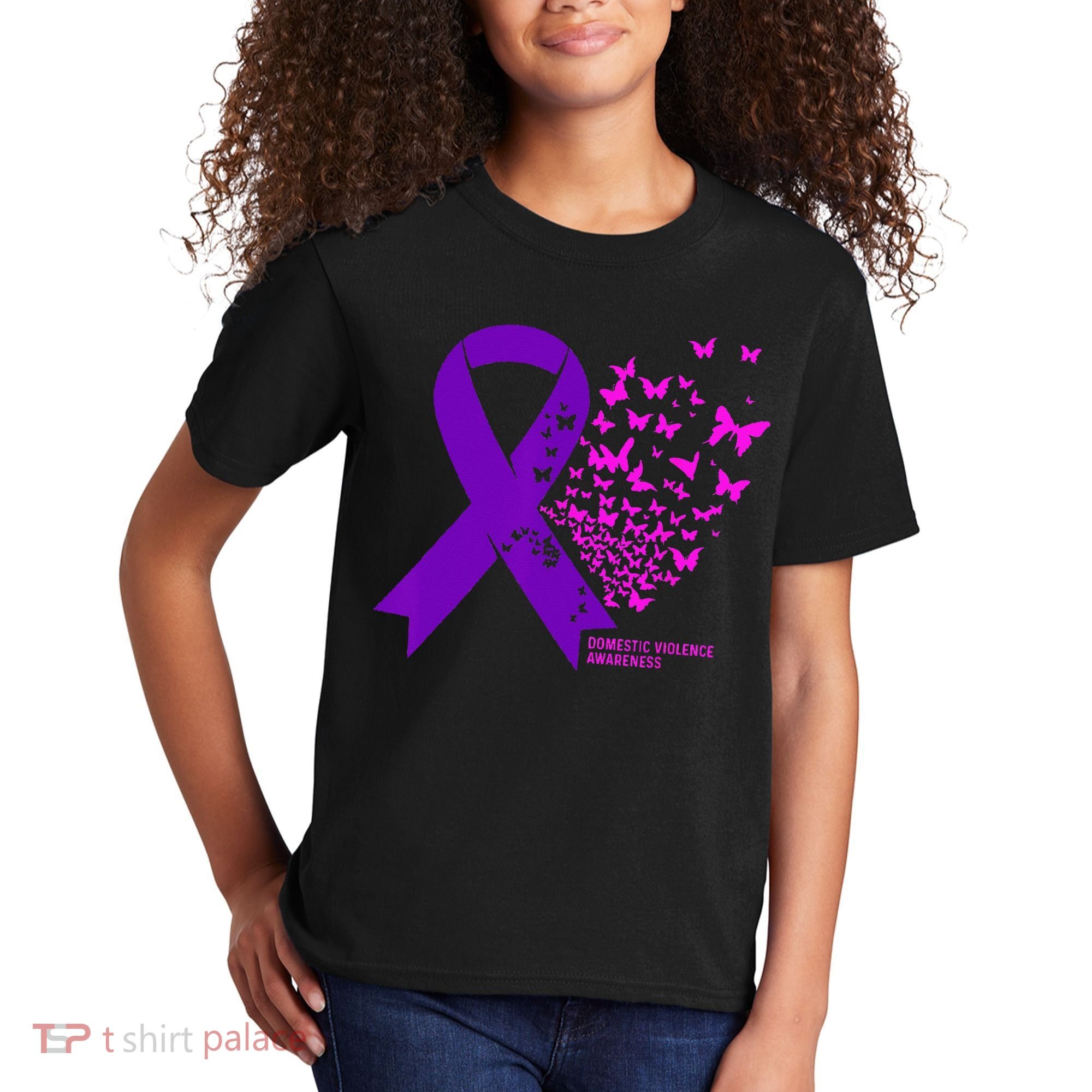 Domestic Violence Awareness End Domestic Violence Kids T-Shirt