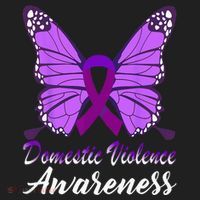 Domestic Violence Awareness Butterfly Purple Ribbon Support Hat thumb 2