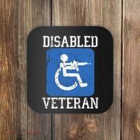 Disabled Veteran Armed Forces Military Soldier Army Usa Coaster thumb 0