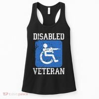 Disabled Veteran Armed Forces Military Soldier Army Usa Women's Tank Top thumb 0