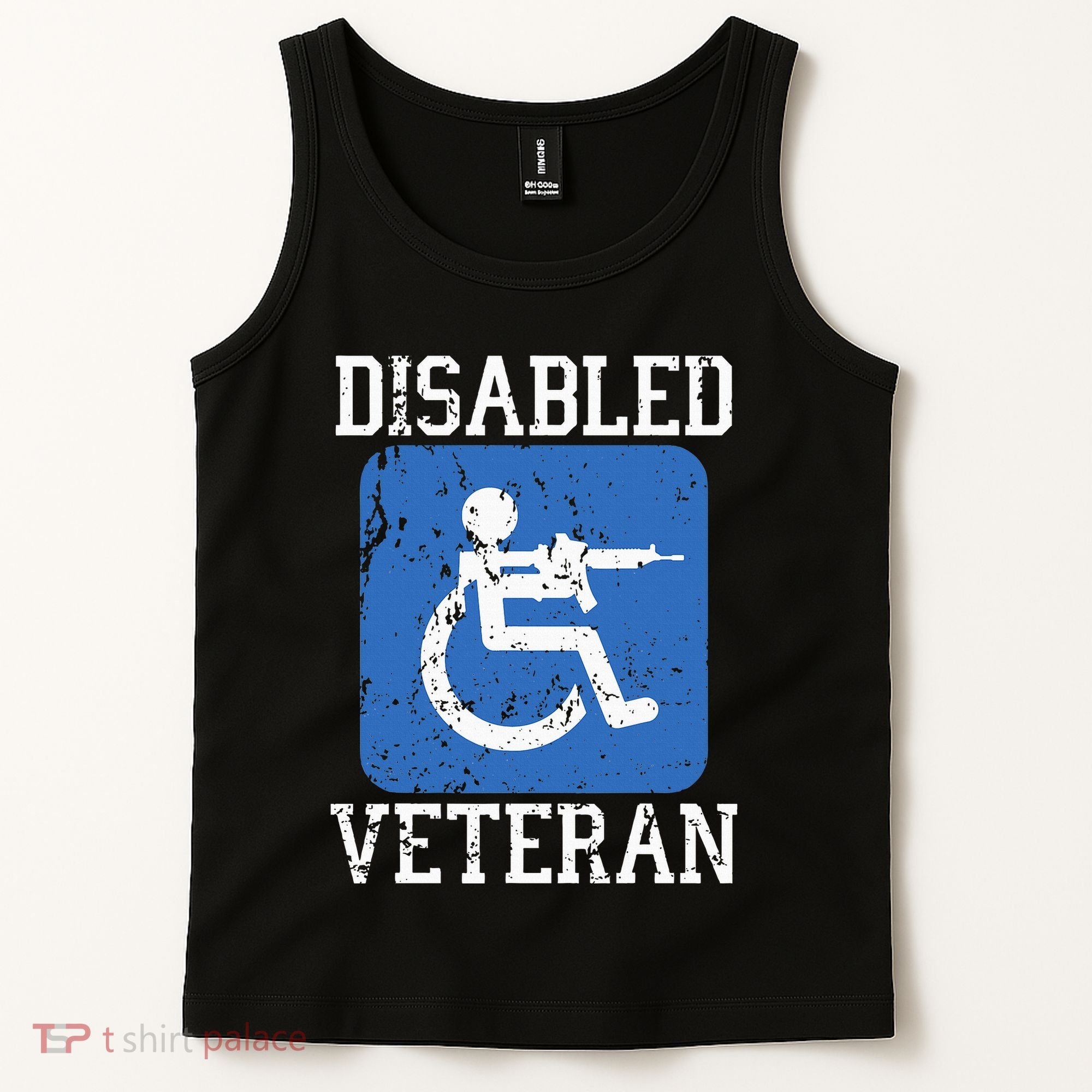 Disabled Veteran Armed Forces Military Soldier Army Usa Tank Top