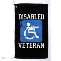 Disabled Veteran Armed Forces Military Soldier Army Usa Golf Towel thumb 0