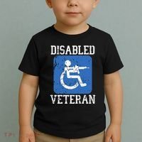 Disabled Veteran Armed Forces Military Soldier Army Usa Toddler T-Shirt thumb 2
