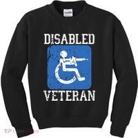 Disabled Veteran Armed Forces Military Soldier Army Usa Kids Sweatshirt thumb 0