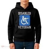Disabled Veteran Armed Forces Military Soldier Army Usa Kids Hoodie thumb 4
