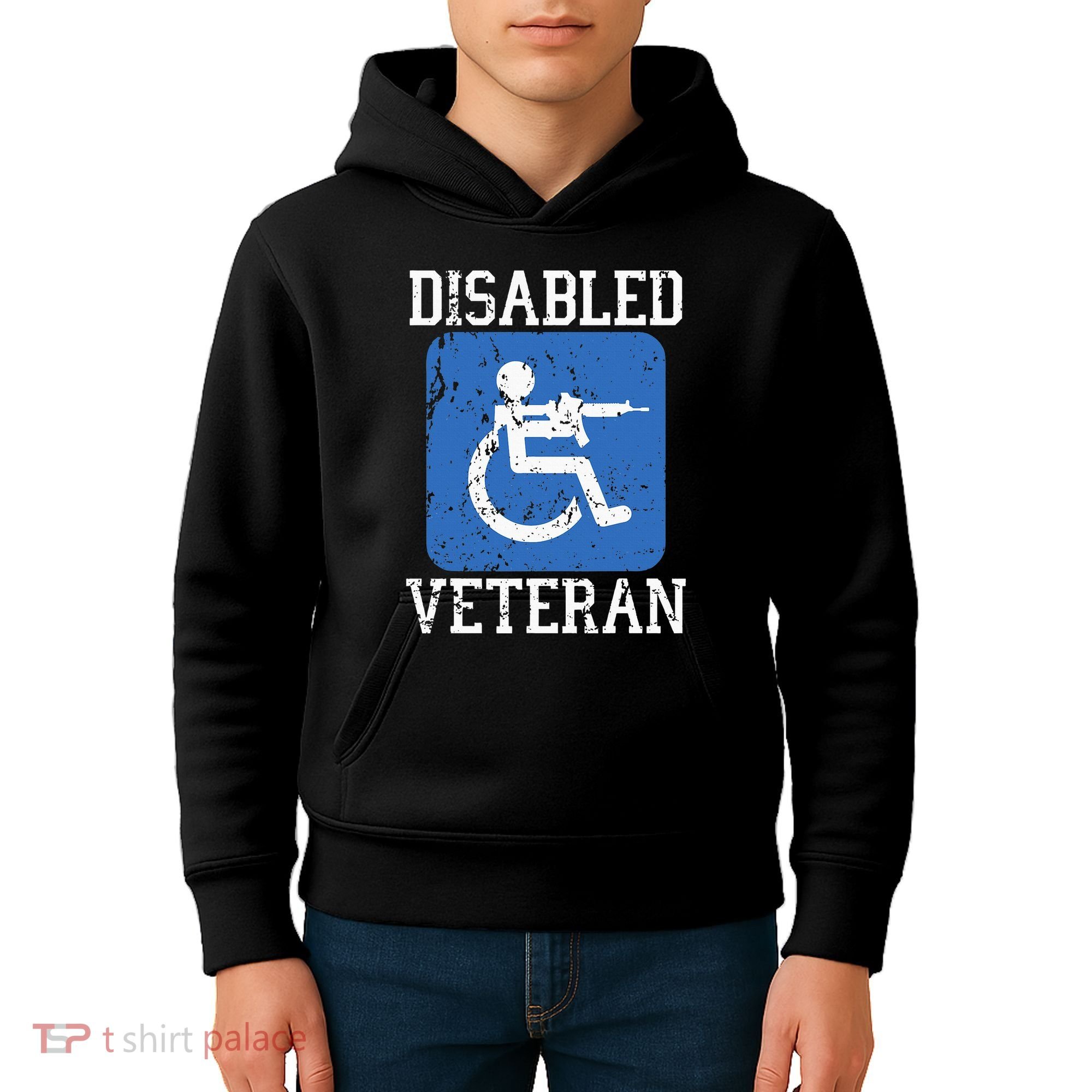 Disabled Veteran Armed Forces Military Soldier Army Usa Kids Hoodie