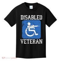 Disabled Veteran Armed Forces Military Soldier Army Usa Kids T-Shirt thumb 0