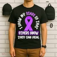 Domestic Violence Awareness Scars World Narcissistic Abuse T-Shirt thumb 6
