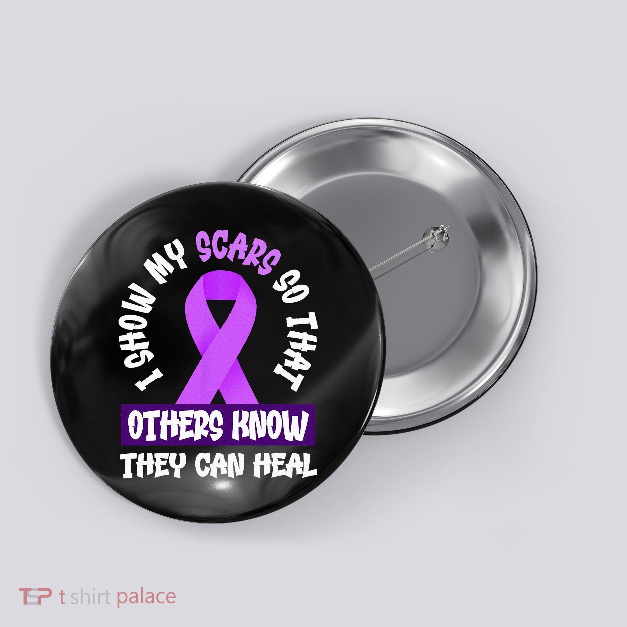 Domestic Violence Awareness Scars World Narcissistic Abuse Button