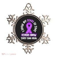 Domestic Violence Awareness Scars World Narcissistic Abuse Ornament thumb 0