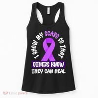Domestic Violence Awareness Scars World Narcissistic Abuse Women's Tank Top thumb 0