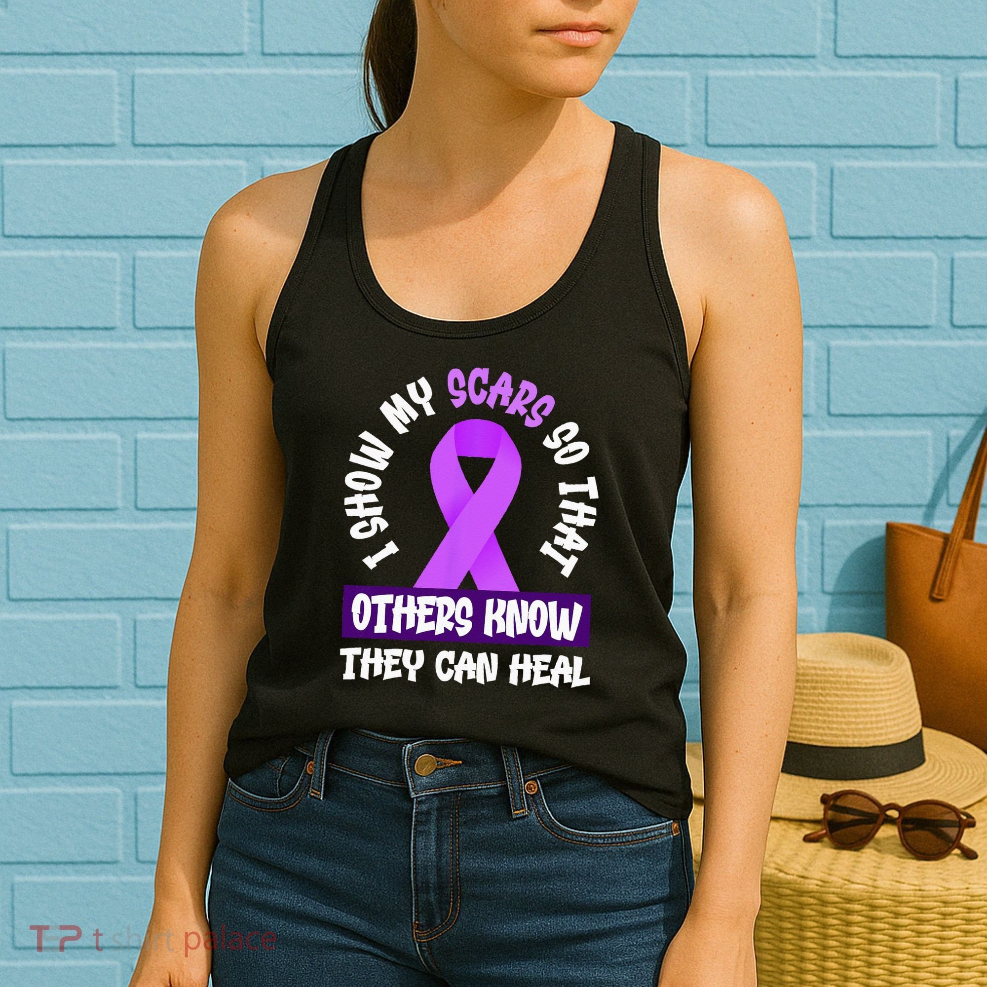Domestic Violence Awareness Scars World Narcissistic Abuse Women's Tank Top