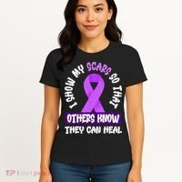 Domestic Violence Awareness Scars World Narcissistic Abuse Women's T-Shirt thumb 4