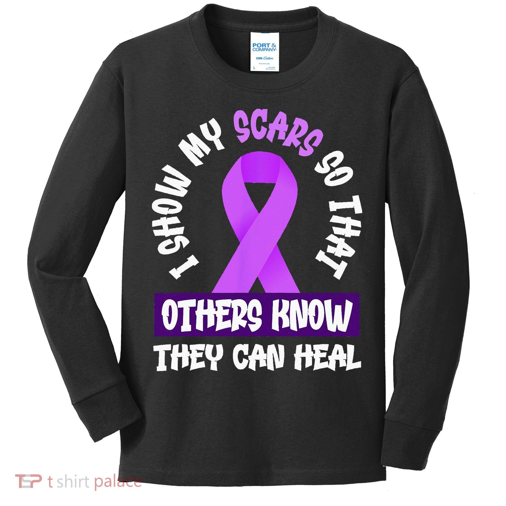 Domestic Violence Awareness Scars World Narcissistic Abuse Kids Long Sleeve Shirt