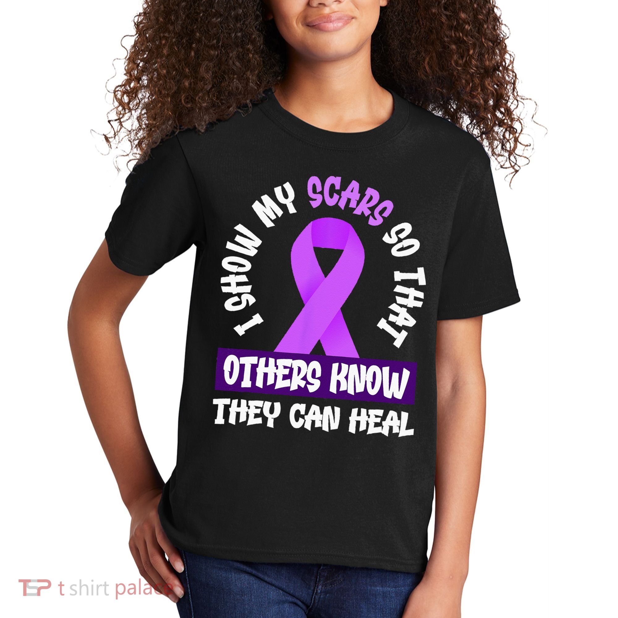 Domestic Violence Awareness Scars World Narcissistic Abuse Kids T-Shirt