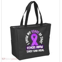 Domestic Violence Awareness Scars World Narcissistic Abuse Tote Bag thumb 2
