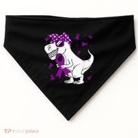 Domestic Violence Awareness Purple Ribbon USA-Made Doggie Bandana thumb 0