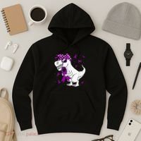 Domestic Violence Awareness Purple Ribbon Hoodie thumb 3