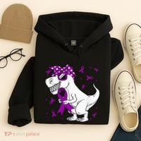 Domestic Violence Awareness Purple Ribbon Hoodie thumb 4