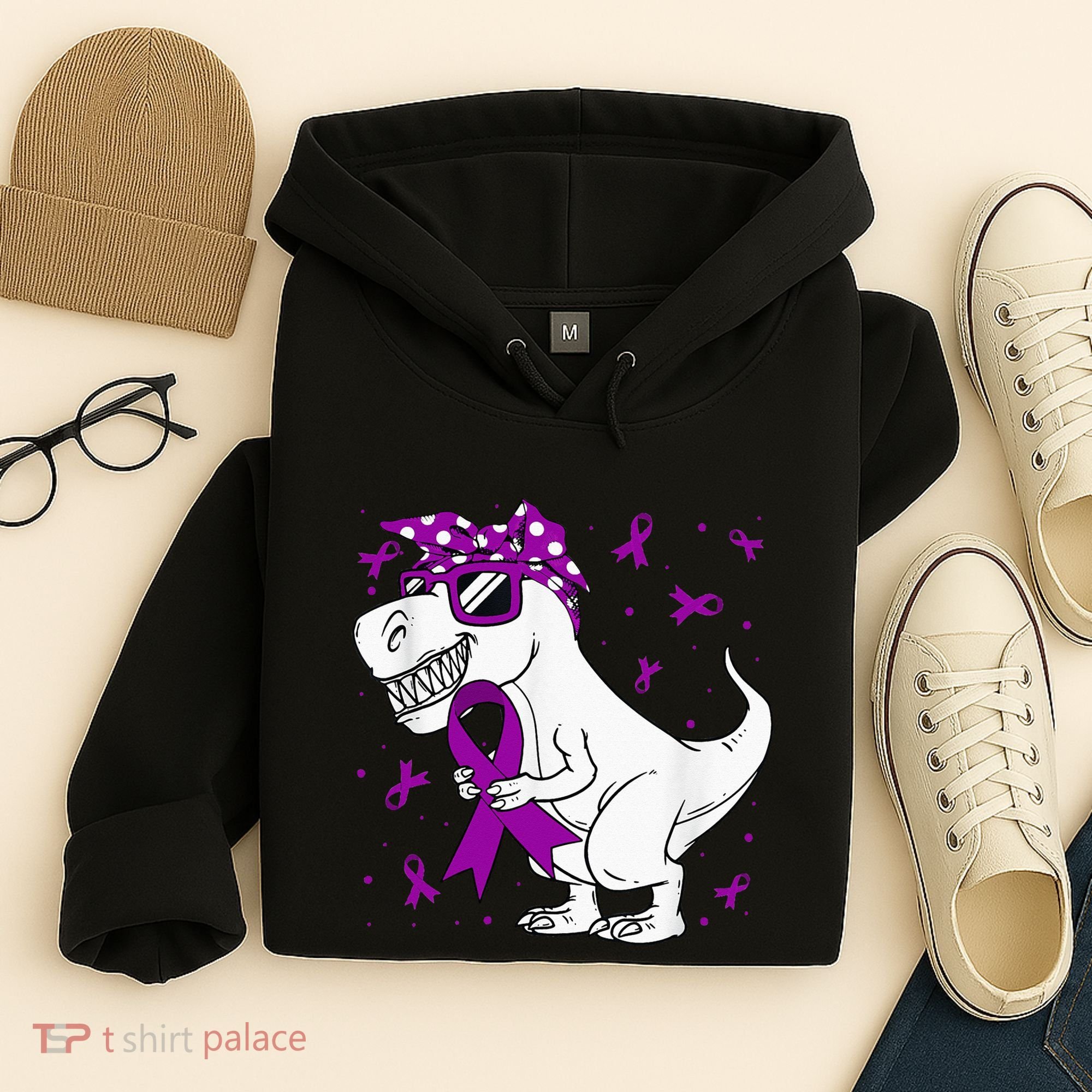 Domestic Violence Awareness Purple Ribbon Hoodie