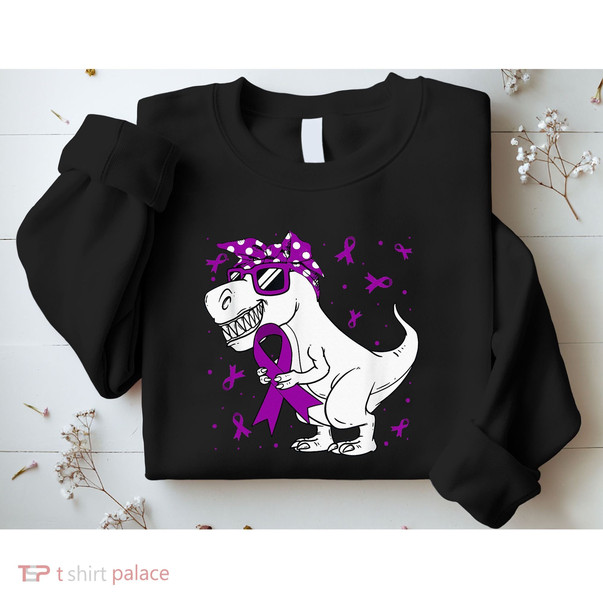 Domestic Violence Awareness Purple Ribbon Sweatshirt