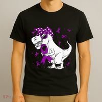 Domestic Violence Awareness Purple Ribbon T-Shirt thumb 3