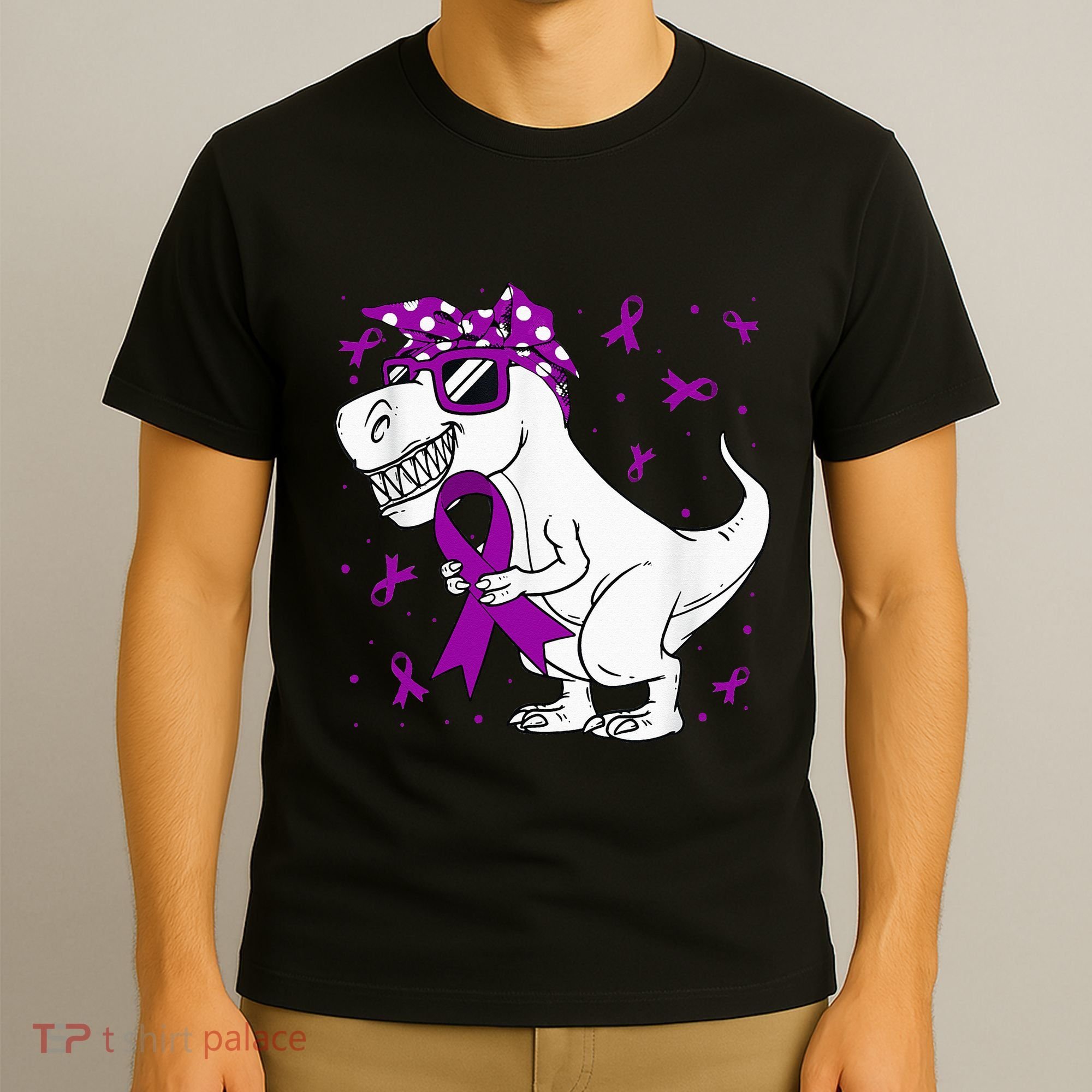 Domestic Violence Awareness Purple Ribbon T-Shirt