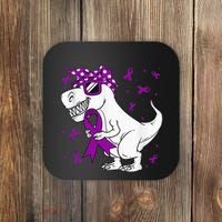Domestic Violence Awareness Purple Ribbon Coaster thumb 0
