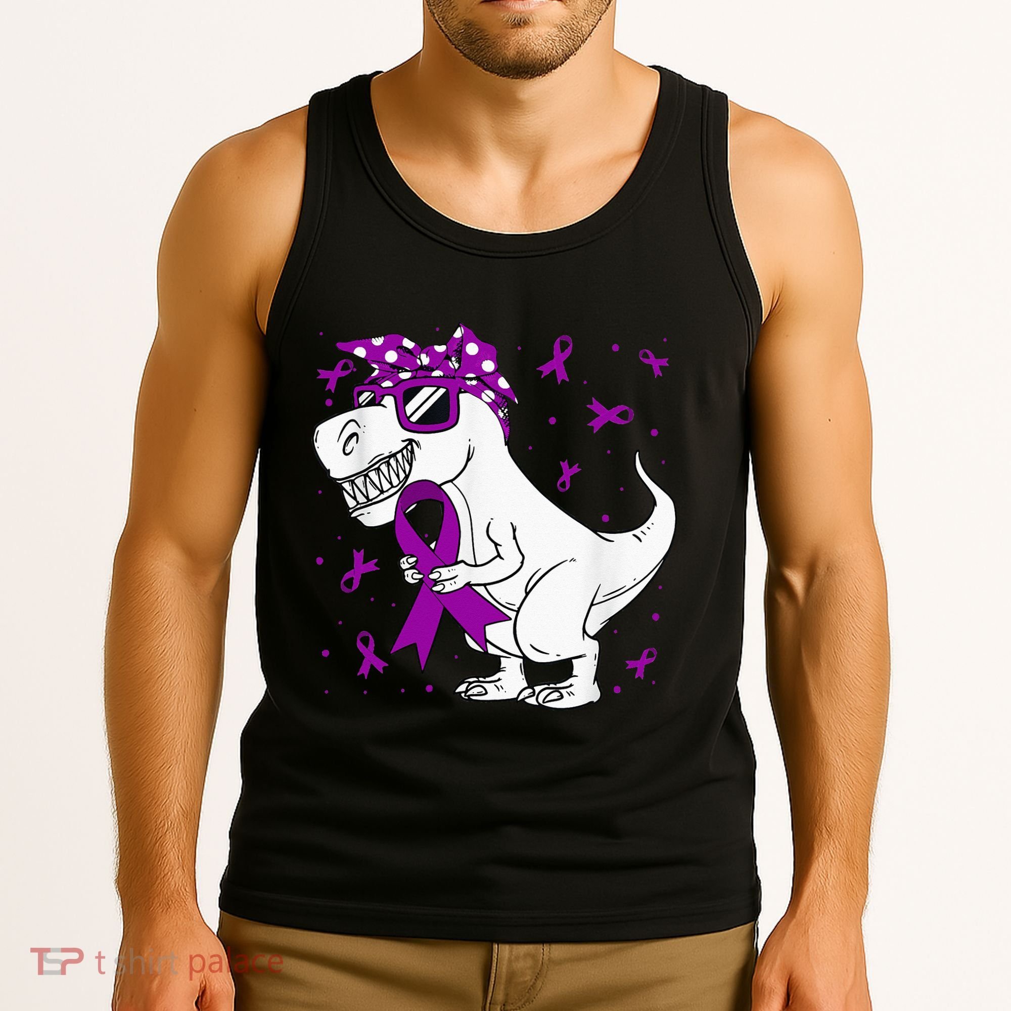 Domestic Violence Awareness Purple Ribbon Tank Top