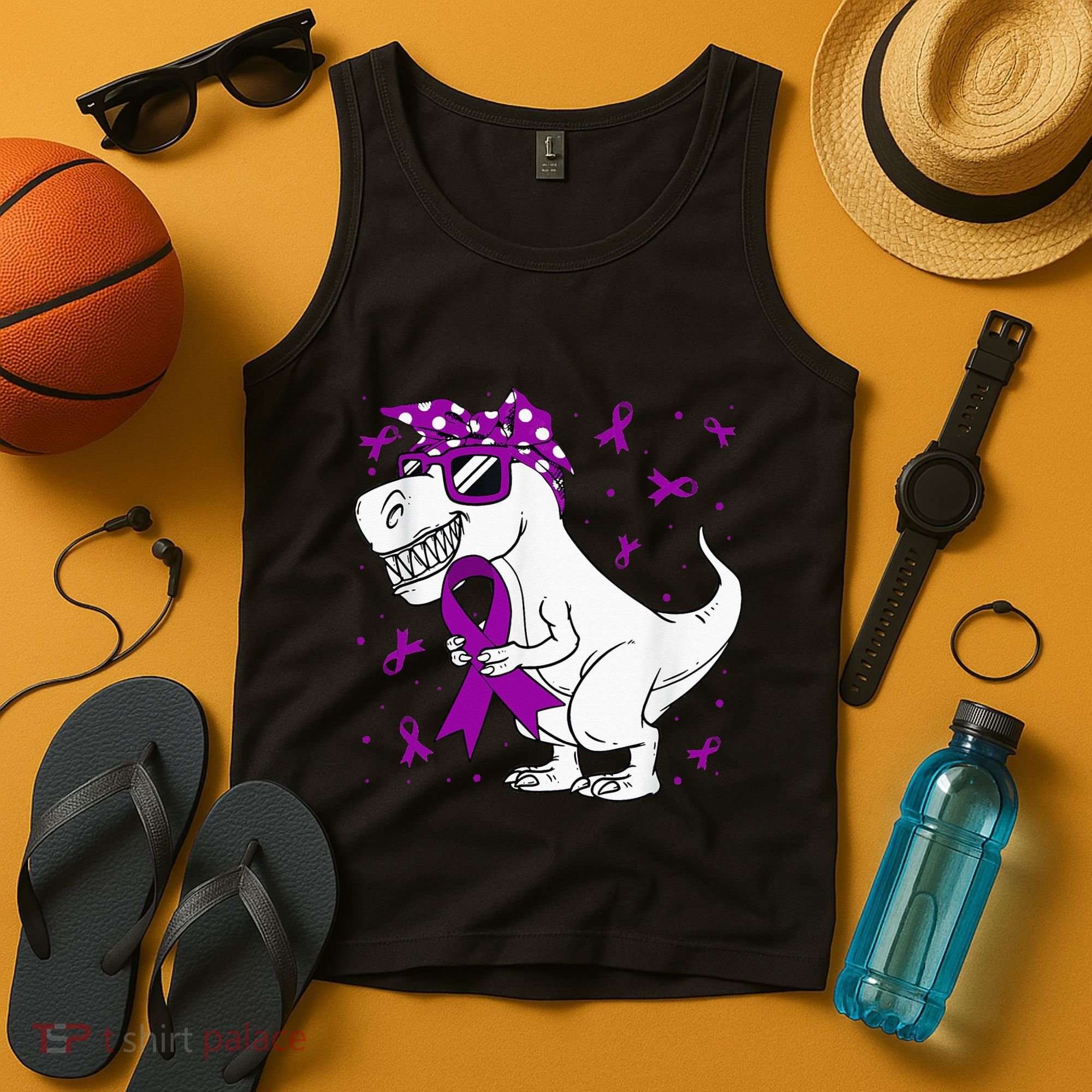 Domestic Violence Awareness Purple Ribbon Tank Top