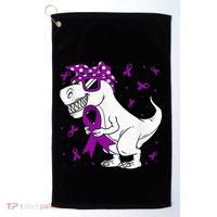 Domestic Violence Awareness Purple Ribbon Golf Towel thumb 0