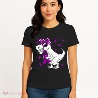 Domestic Violence Awareness Purple Ribbon Women's T-Shirt thumb 4