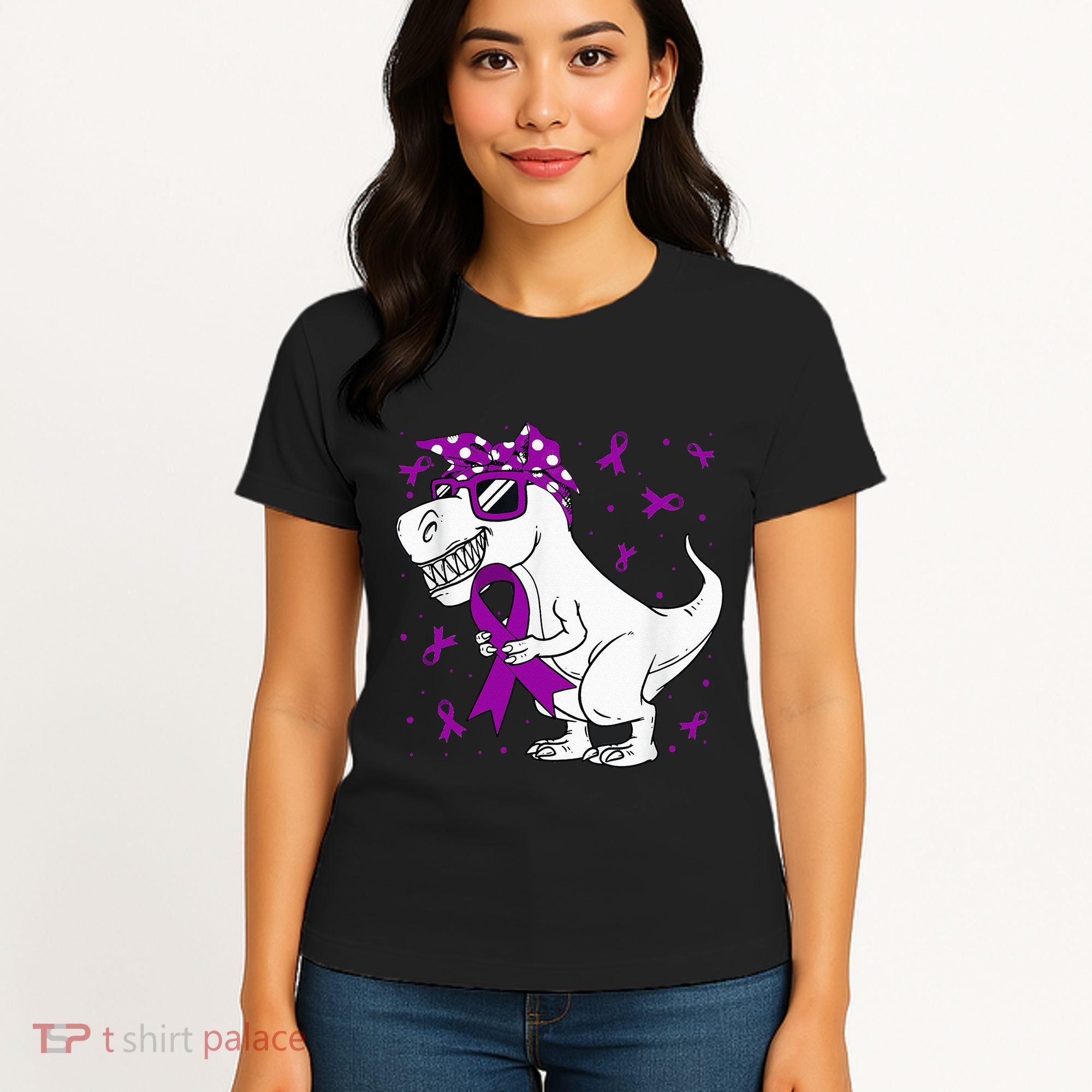 Domestic Violence Awareness Purple Ribbon Women's T-Shirt