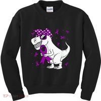 Domestic Violence Awareness Purple Ribbon Kids Sweatshirt thumb 0