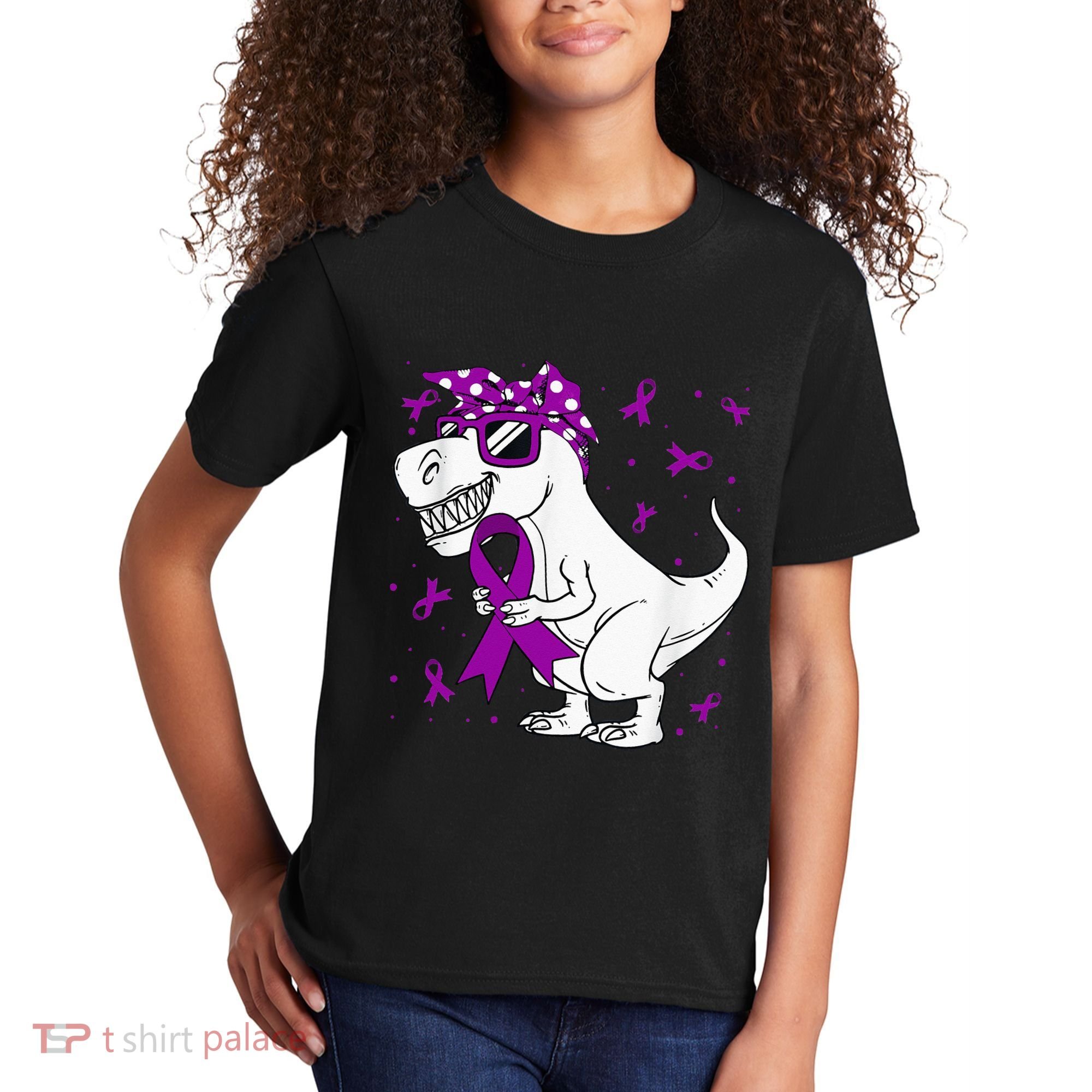 Domestic Violence Awareness Purple Ribbon Kids T-Shirt