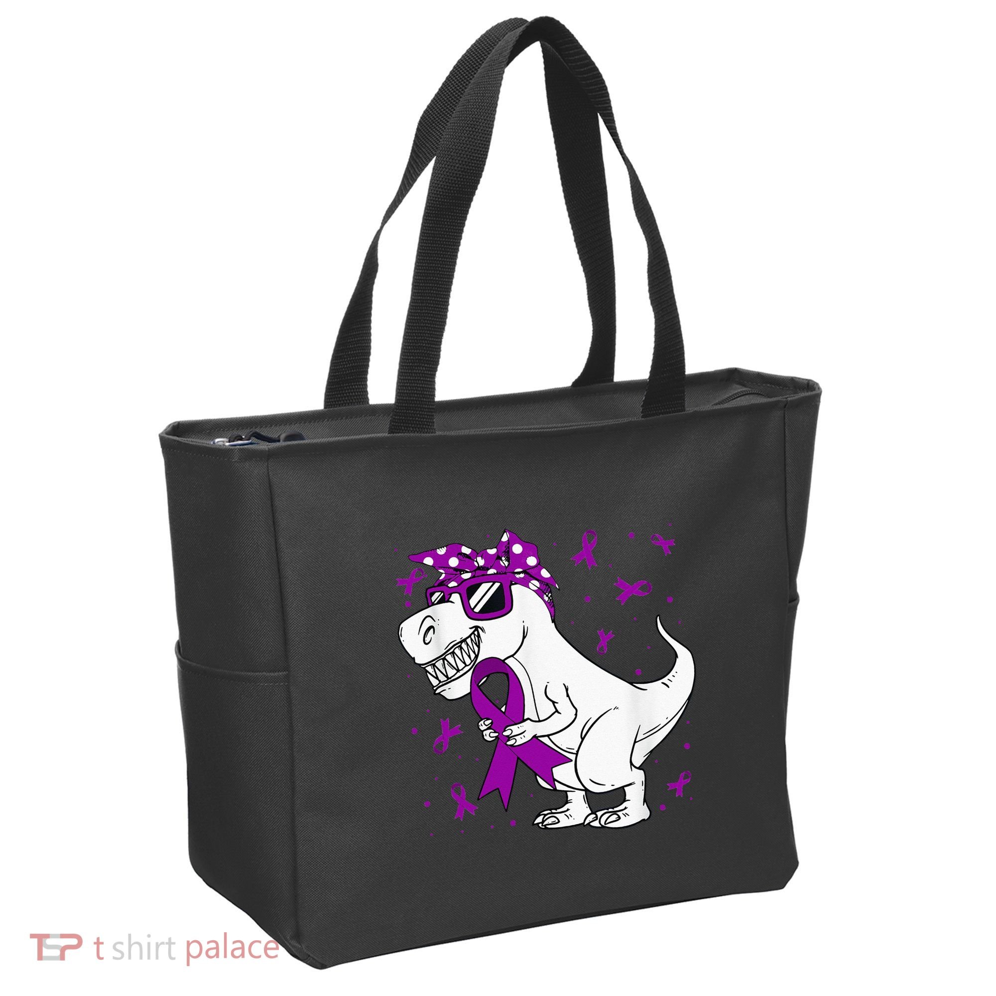 Domestic Violence Awareness Purple Ribbon Tote Bag
