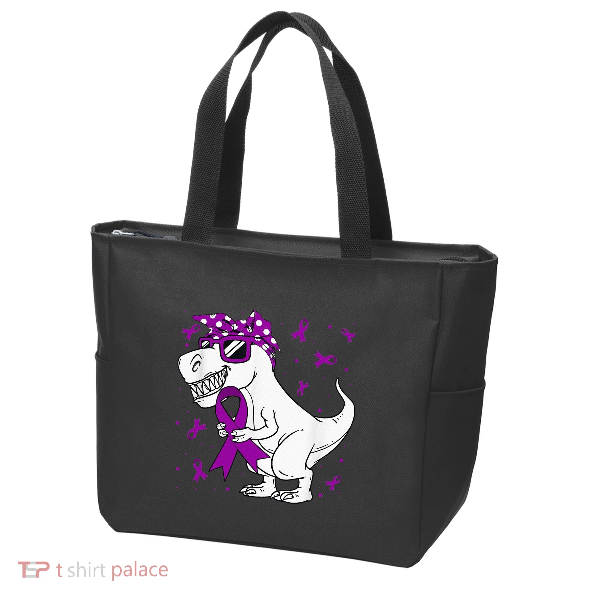 Domestic Violence Awareness Purple Ribbon Tote Bag