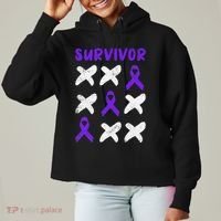 Domestic Violence Awareness Survivor Ladies Heavyweight Boxy Pullover Hoodie thumb 0