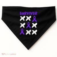 Domestic Violence Awareness Survivor USA-Made Doggie Bandana thumb 0