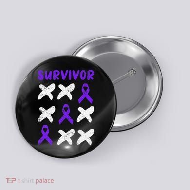 Domestic Violence Awareness Survivor Button
