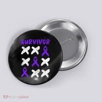 Domestic Violence Awareness Survivor Button thumb 0