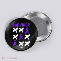 Domestic Violence Awareness Survivor Button thumb 0