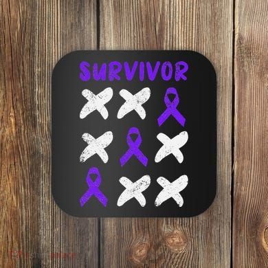 Domestic Violence Awareness Survivor Coaster