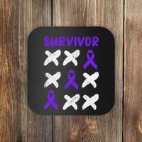Domestic Violence Awareness Survivor Coaster thumb 0